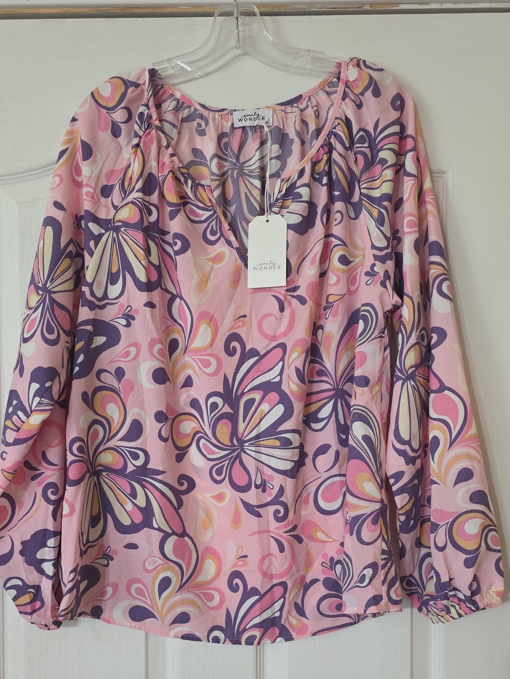 Emily Wonder Pink Floral Blouse